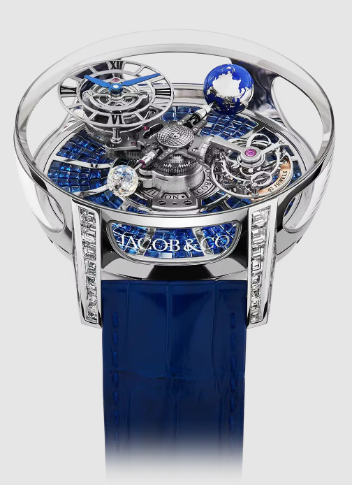 Jacob & Co astronomia tourbillon baguette WHITE GOLD, BAGUETTE BLUE SAPPHIRES replica watch AT800.30.BD.BB.C Jacob & Co astronomia tourbillon baguette WHITE GOLD, BAGUETTE BLUE SAPPHIRES replica watch AT800.30.BD.BB.C